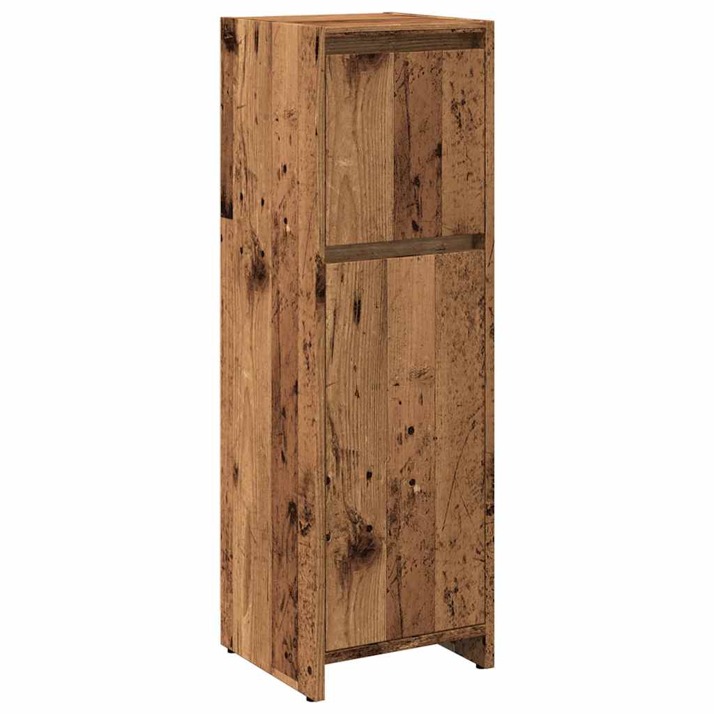 Baderomsskap Gammelt Tre 30X30X95 Cm Konstruert Tre