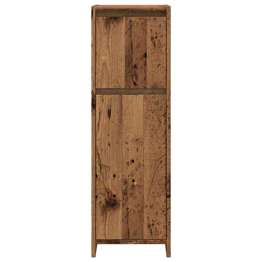 Baderomsskap Gammelt Tre 30X30X95 Cm Konstruert Tre