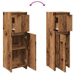 Baderomsskap Gammelt Tre 30X30X95 Cm Konstruert Tre