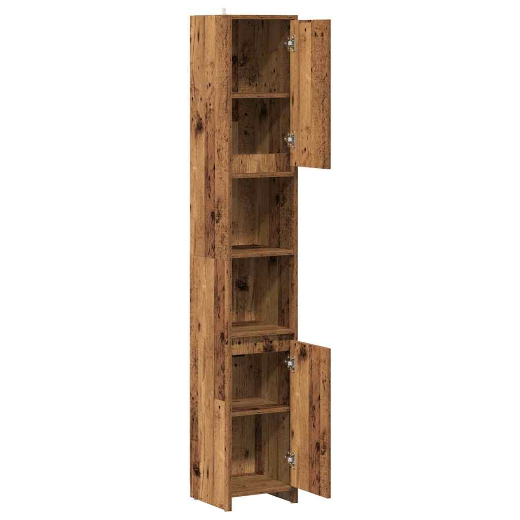Baderomsskap Gammelt Tre 30X30X183,5 Cm Konstruert Tre