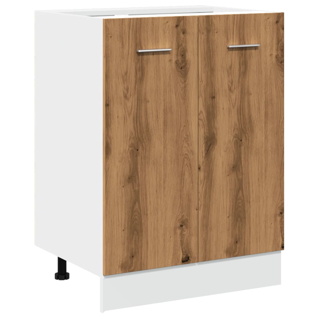 Bunnskap &quot;Lyon&quot; Artisan Eik 60X46X81,5 Cm Konstruert Tre