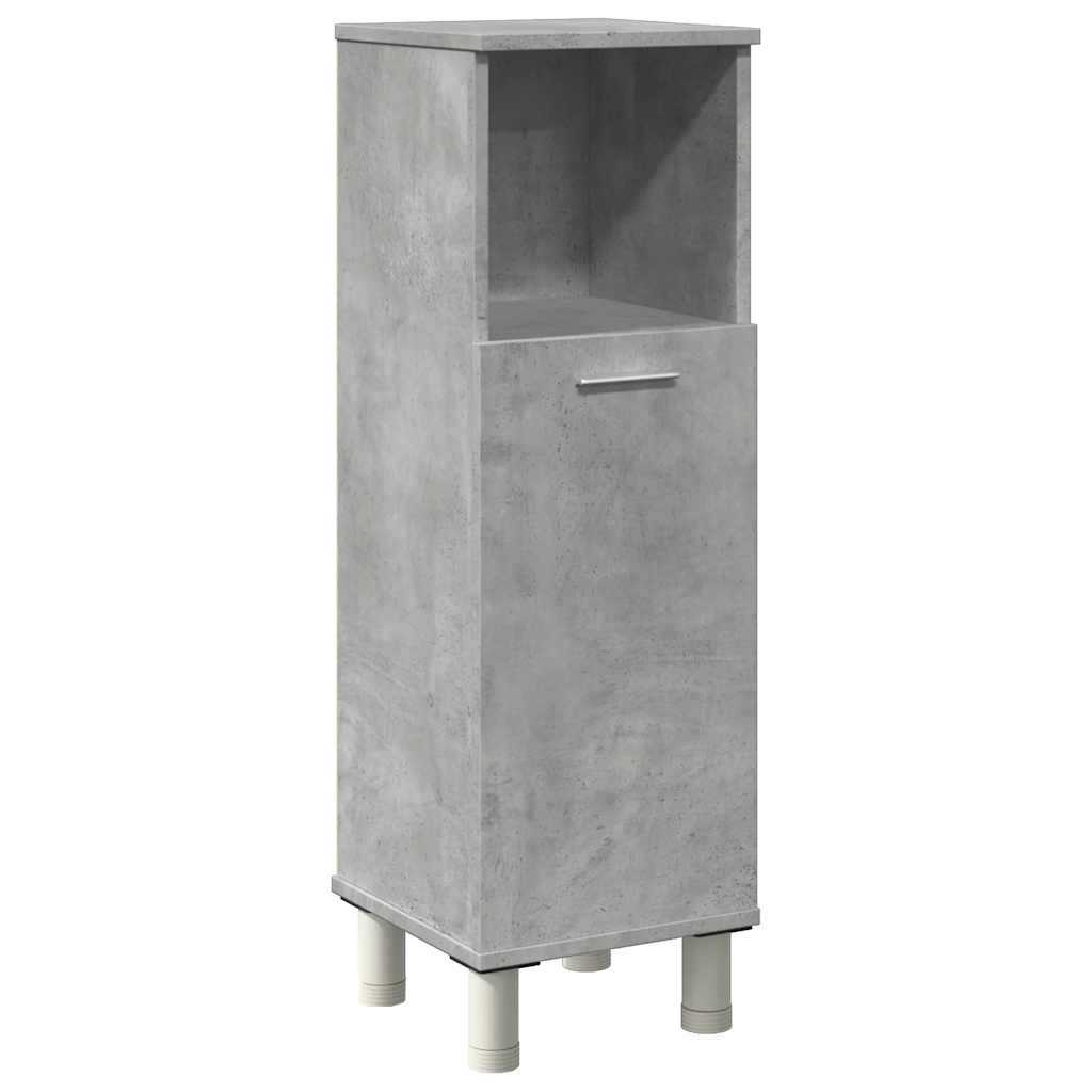 Baderomsskap Betonggrå 30X30X95 Cm Sponplate