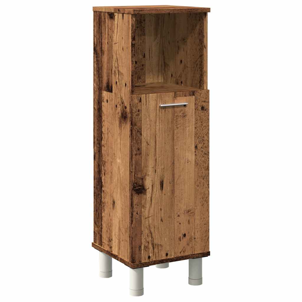 Baderomsskap Gammelt Tre 30X30X95 Cm Konstruert Tre