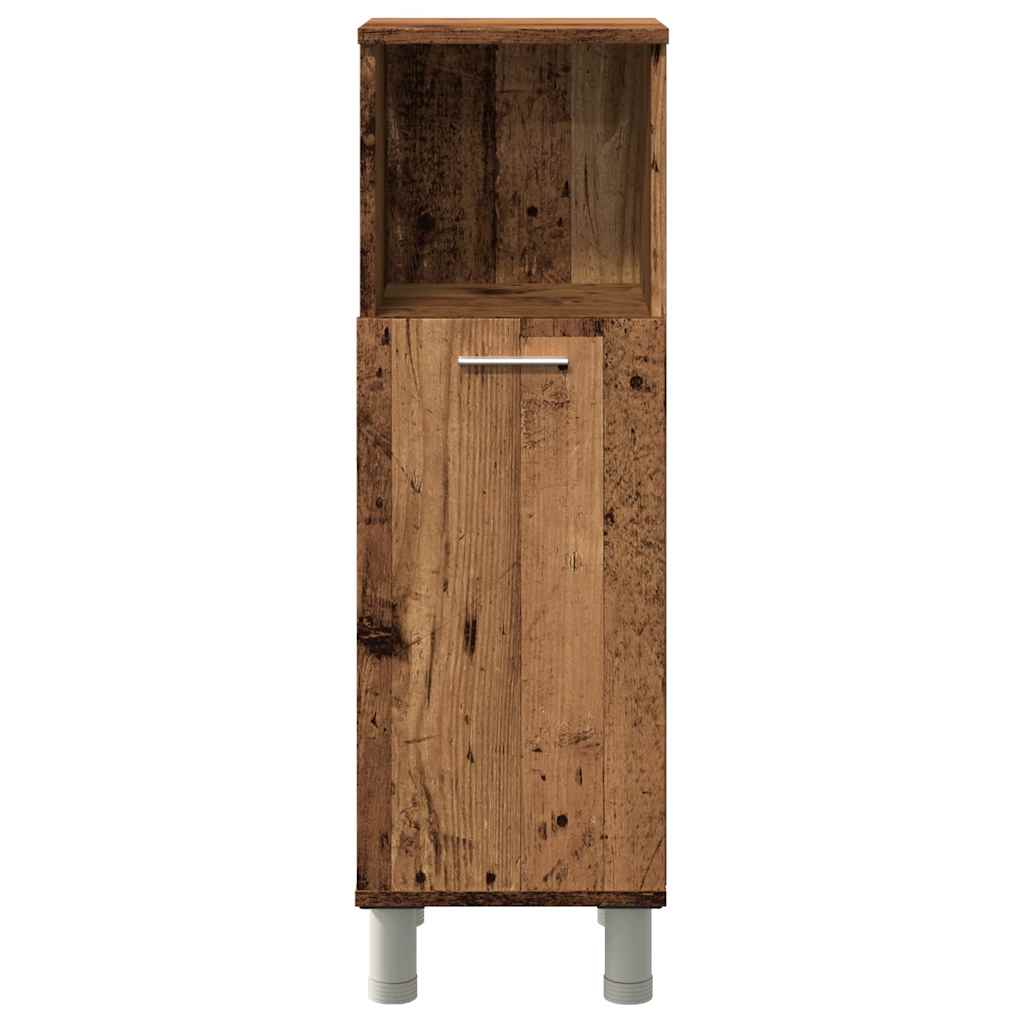 Baderomsskap Gammelt Tre 30X30X95 Cm Konstruert Tre