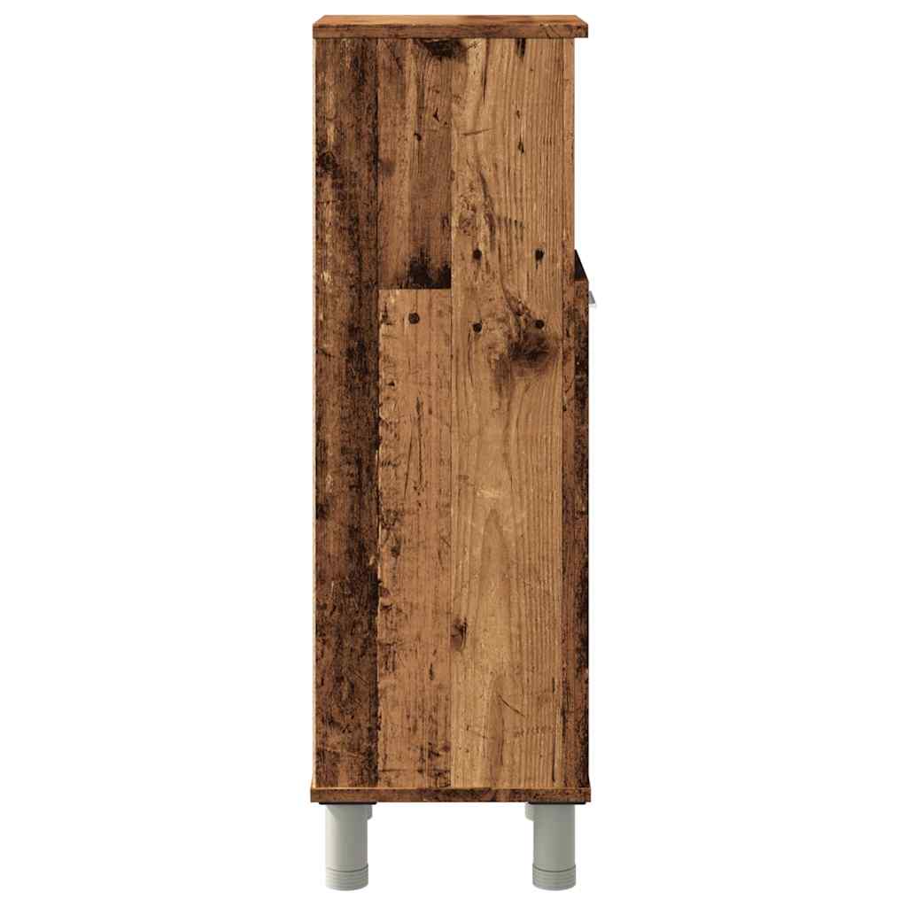 Baderomsskap Gammelt Tre 30X30X95 Cm Konstruert Tre
