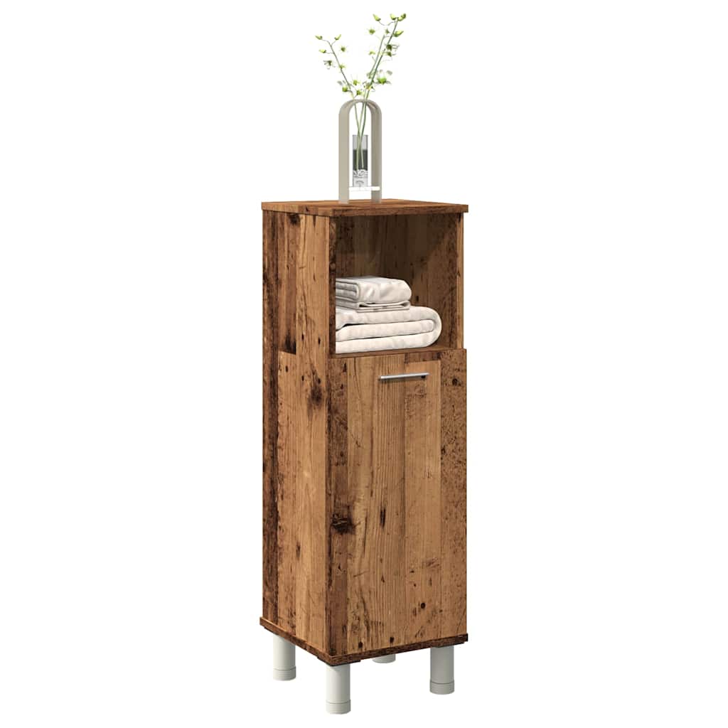 Baderomsskap Gammelt Tre 30X30X95 Cm Konstruert Tre