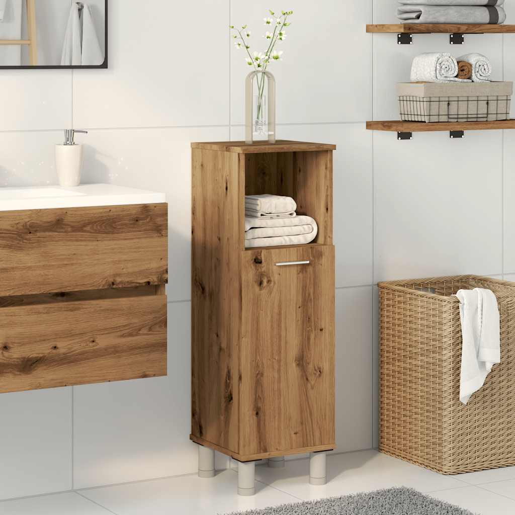 Baderomsskap Artisan Eik 30X30X95 Cm Konstruert Tre