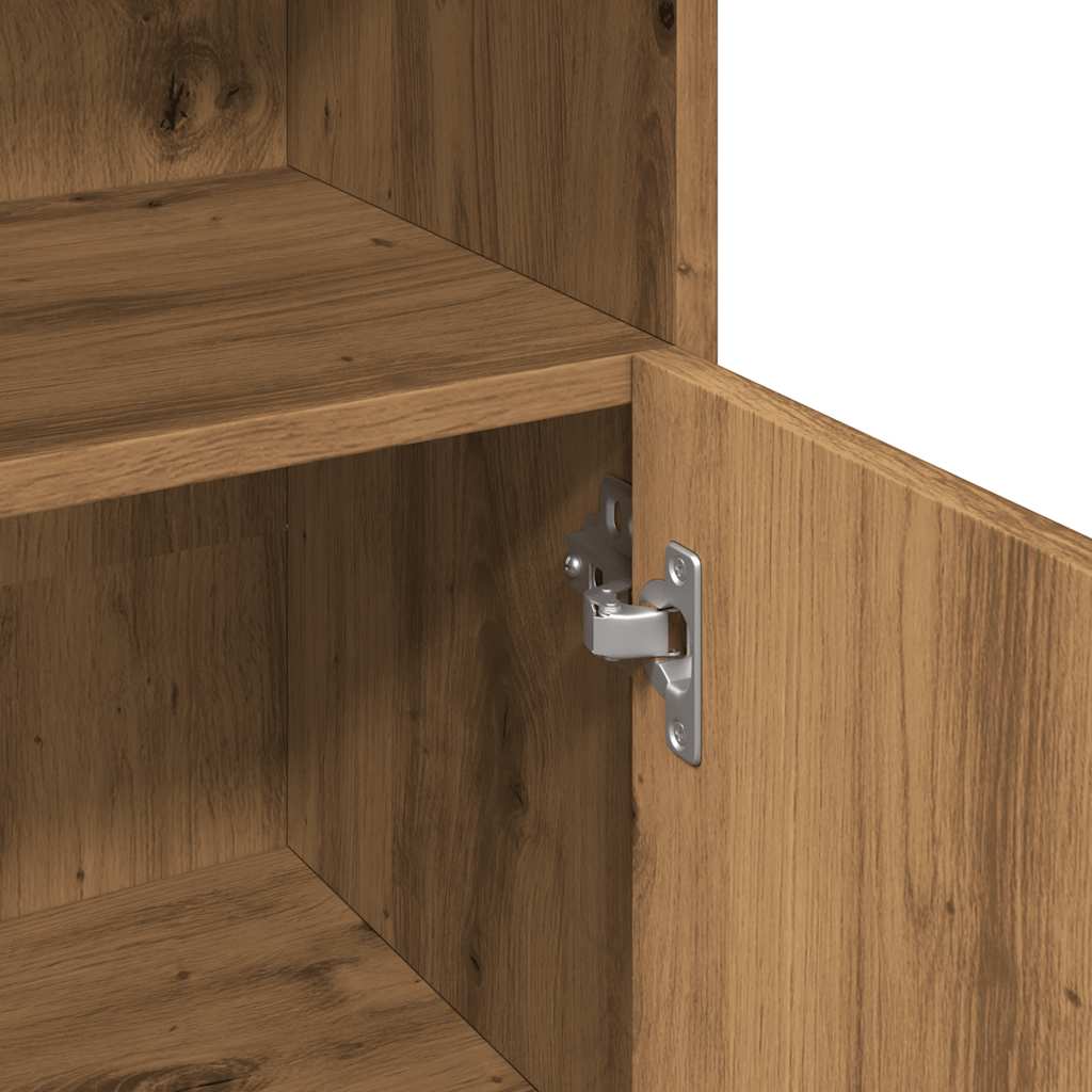Baderomsskap Artisan Eik 30X30X95 Cm Konstruert Tre