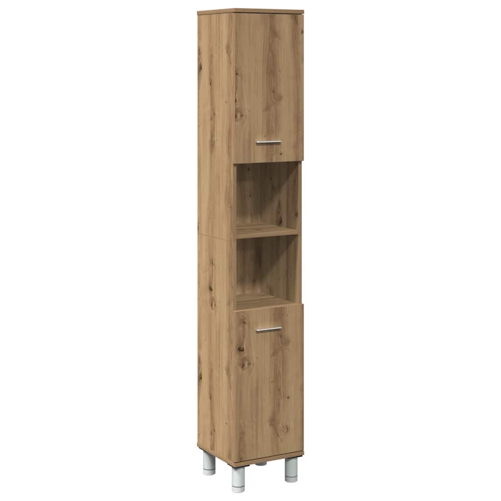 Baderomsskap Artisan Eik 30X30X179 Cm Konstruert Tre