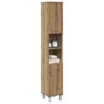 Baderomsskap Artisan Eik 30X30X179 Cm Konstruert Tre