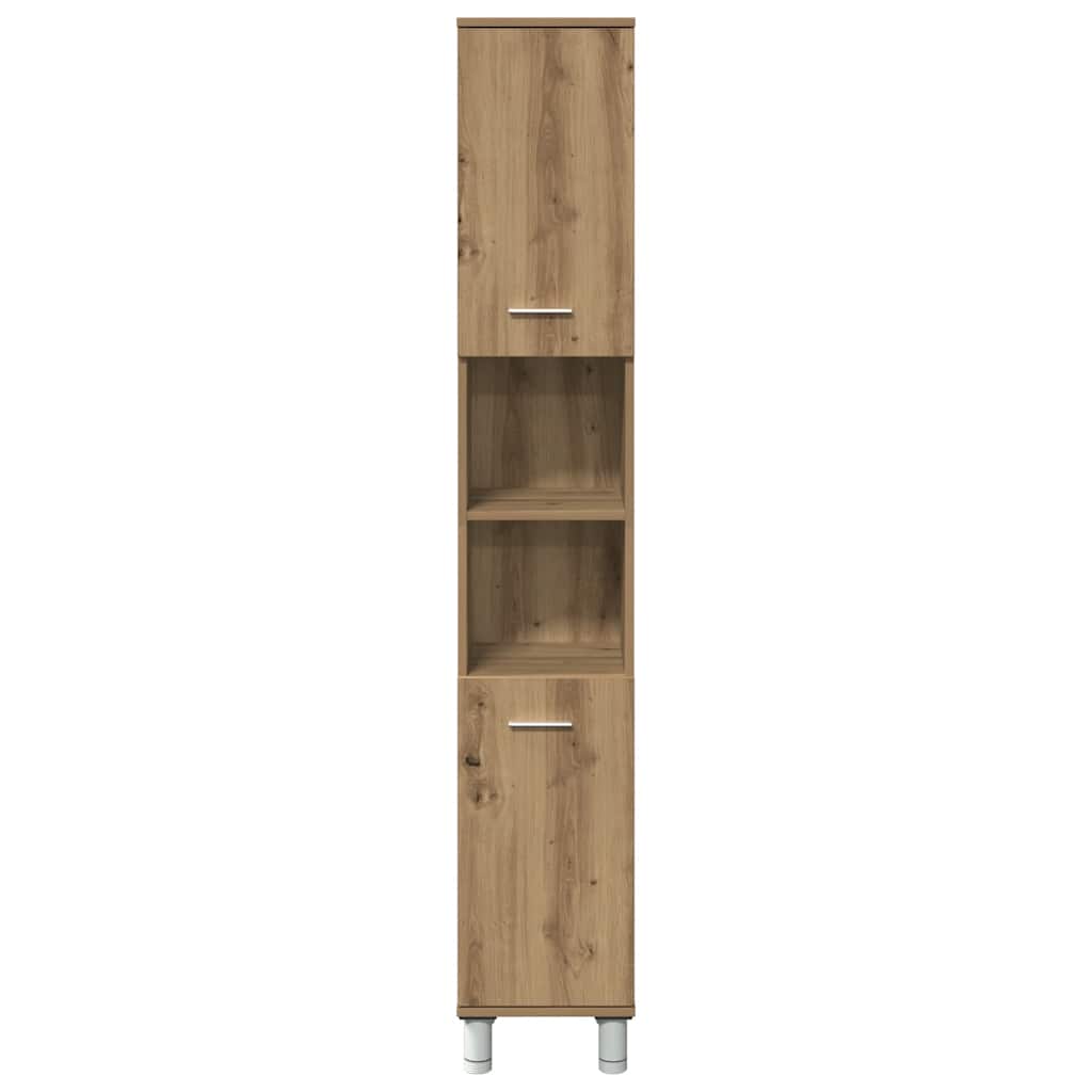 Baderomsskap Artisan Eik 30X30X179 Cm Konstruert Tre