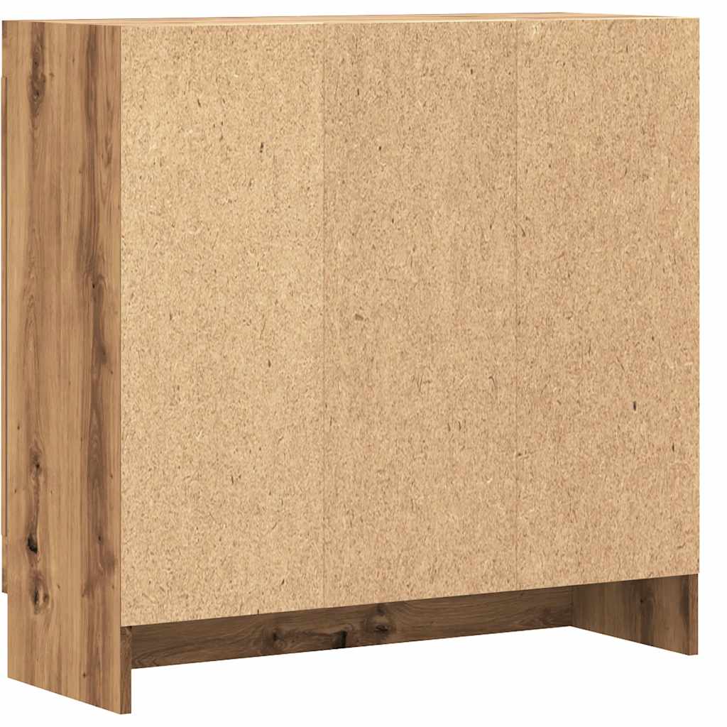 Bokhylle Artisan Eik 82,5X30,5X80 Cm Konstruert Tre