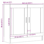 Bokhylle Gammelt Tre 82,5X30,5X80 Cm Konstruert Tre