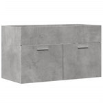 Servantskap Betonggrå 90X38,5X46 Cm Konstruert Tre