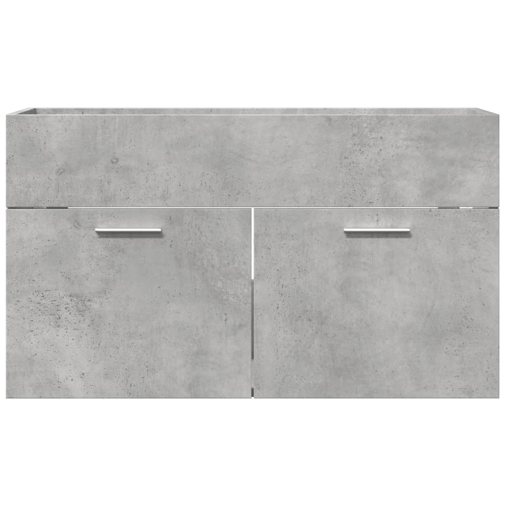 Servantskap Betonggrå 90X38,5X46 Cm Konstruert Tre