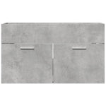 Servantskap Betonggrå 90X38,5X46 Cm Konstruert Tre