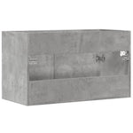 Servantskap Betonggrå 90X38,5X46 Cm Konstruert Tre