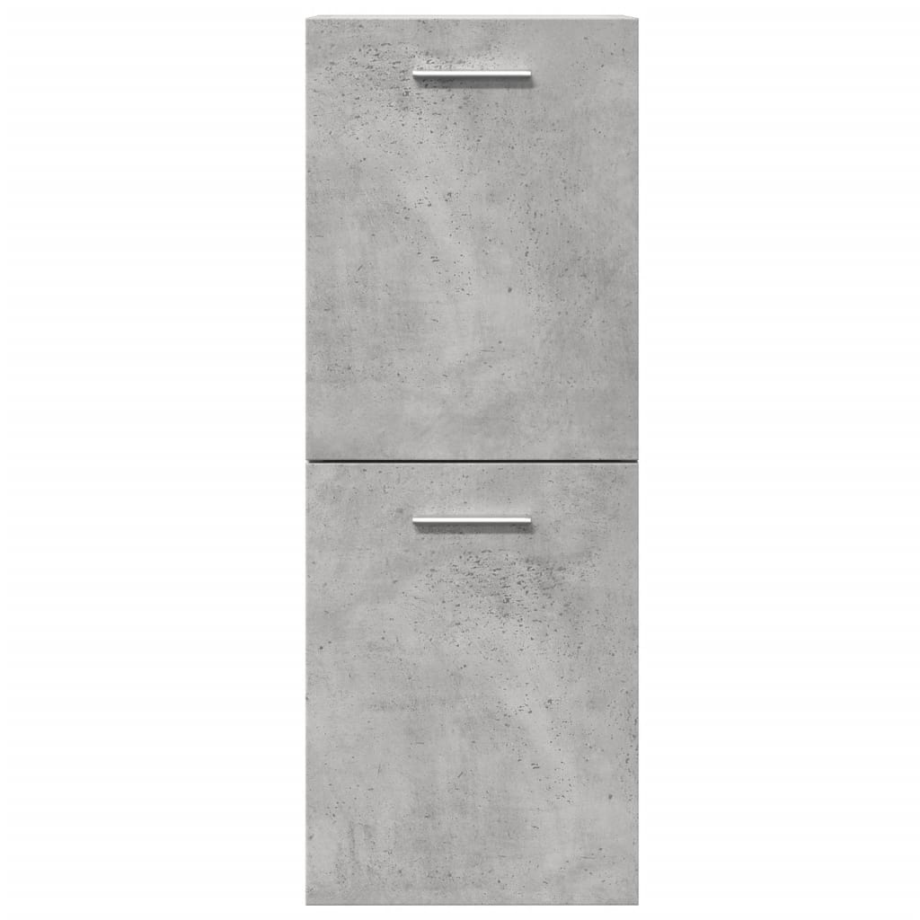 Hengende Baderomsskap Betonggrå 30X30X80 Cm Konstruert Tre