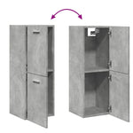Hengende Baderomsskap Betonggrå 30X30X80 Cm Konstruert Tre