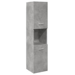 Hengende Baderomsskap Betonggrå 30X30X130 Cm Konstruert Tre