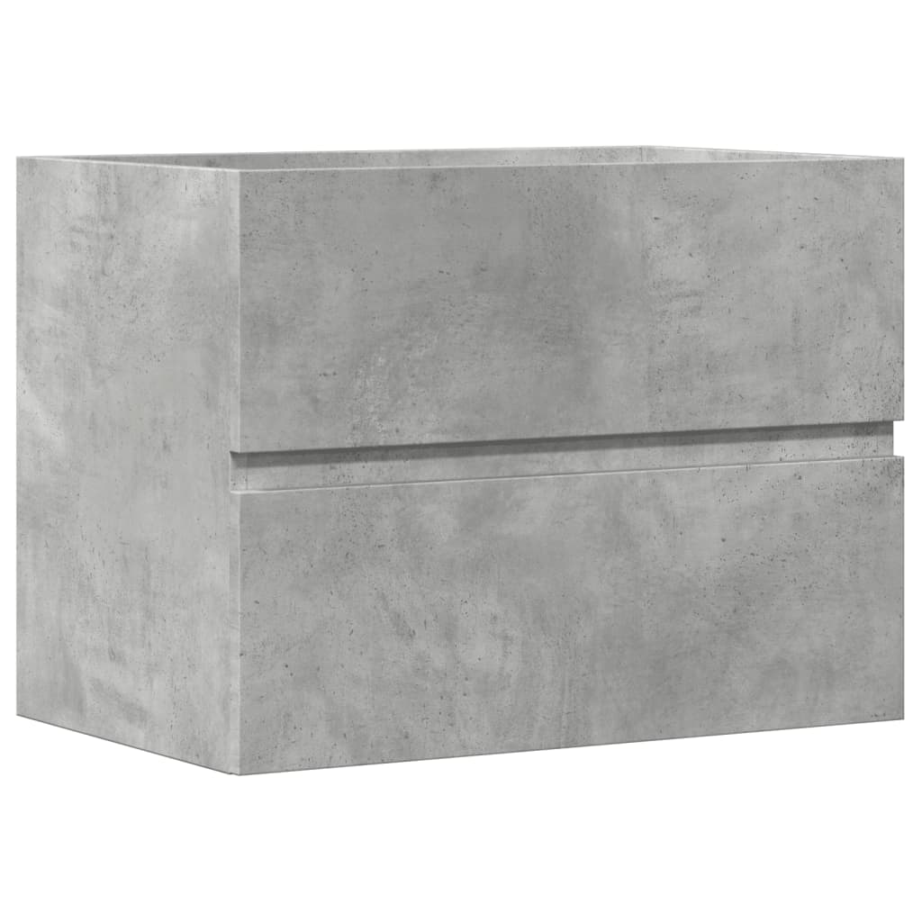 Baderomsskap Betonggrå 60X38,5X45 Cm Konstruert Tre