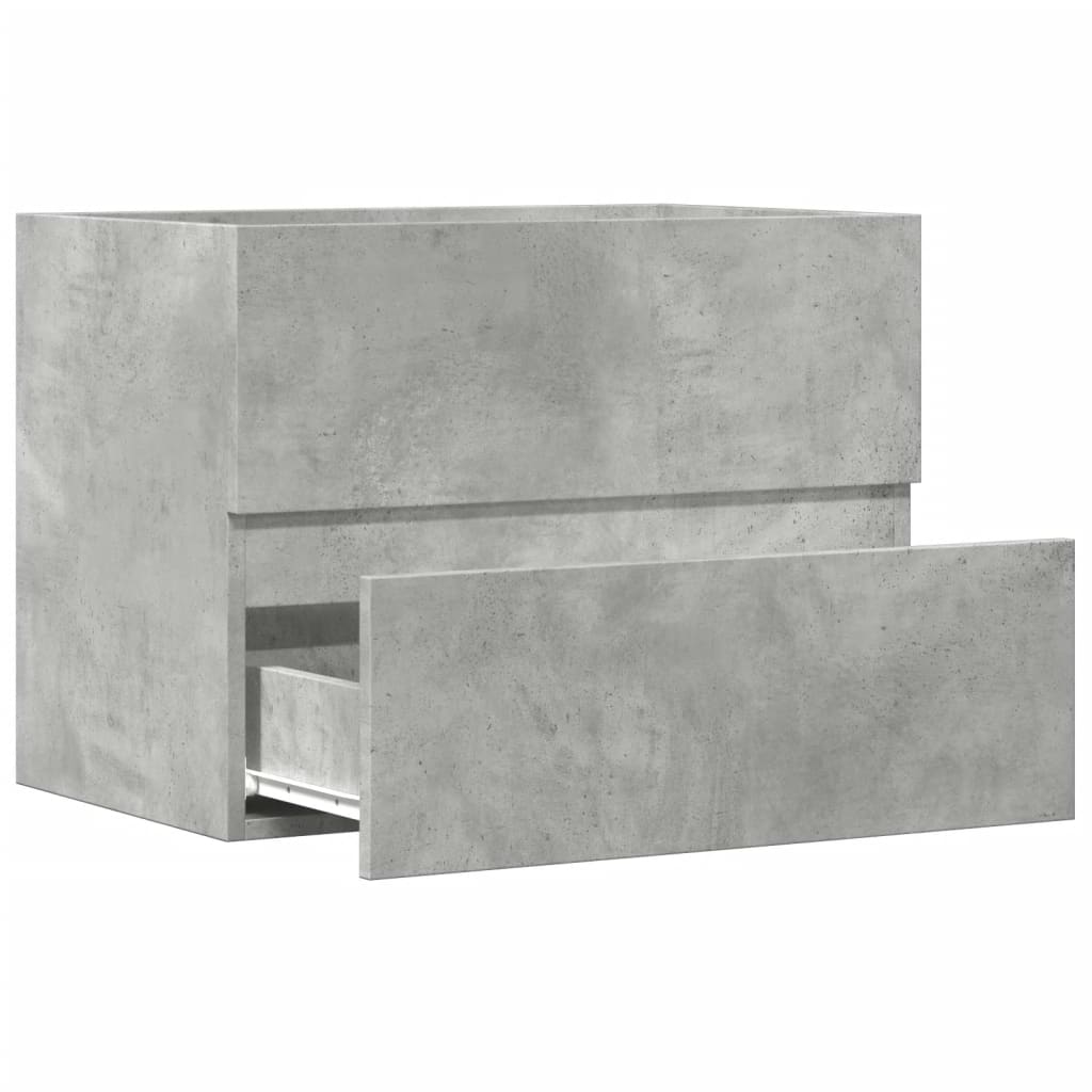 Baderomsskap Betonggrå 60X38,5X45 Cm Konstruert Tre