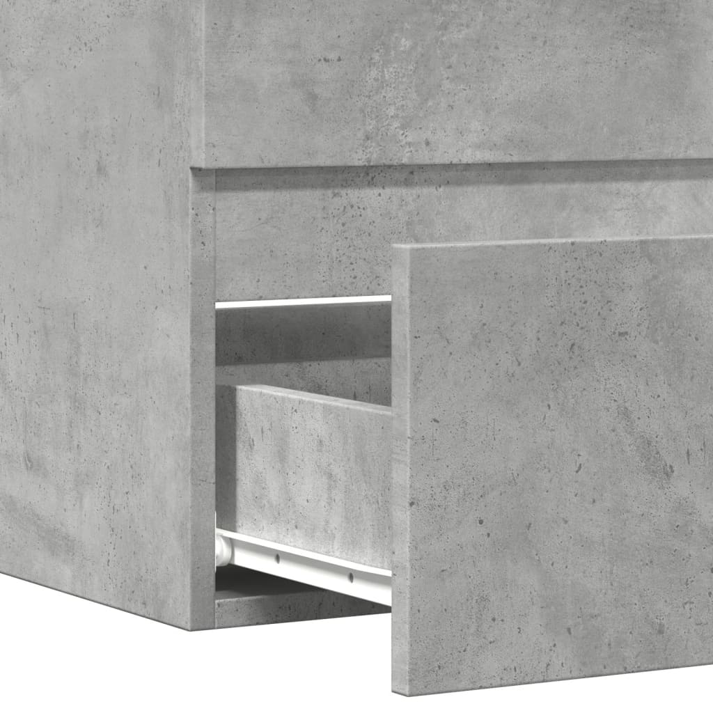 Baderomsskap Betonggrå 60X38,5X45 Cm Konstruert Tre