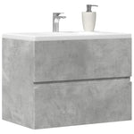Baderomsskap Betonggrå 60X38,5X45 Cm Konstruert Tre