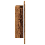 Speilskap Med Led Gammelt Tre 40X12X45 Cm Konstruert Tre