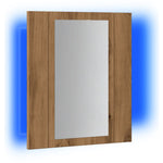 Speilskap Med Led Artisan Eik 40X12X45 Cm Konstruert Tre