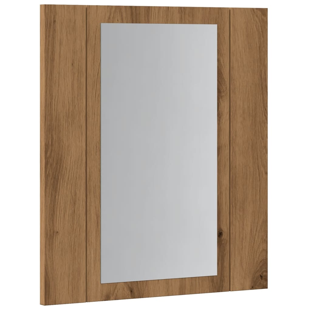 Speilskap Med Led Artisan Eik 40X12X45 Cm Konstruert Tre