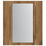 Speilskap Med Led Artisan Eik 40X12X45 Cm Konstruert Tre