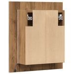 Speilskap Med Led Artisan Eik 40X12X45 Cm Konstruert Tre