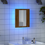 Speilskap Med Led Artisan Eik 40X12X45 Cm Konstruert Tre