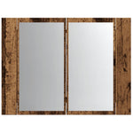 Speilskap Med Led Gammelt Tre 60X12X45 Cm Konstruert Tre