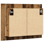 Speilskap Med Led Gammelt Tre 60X12X45 Cm Konstruert Tre