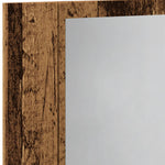 Speilskap Med Led Gammelt Tre 60X12X45 Cm Konstruert Tre