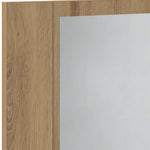 Speilskap Med Led Artisan Eik 60X12X45 Cm Konstruert Tre