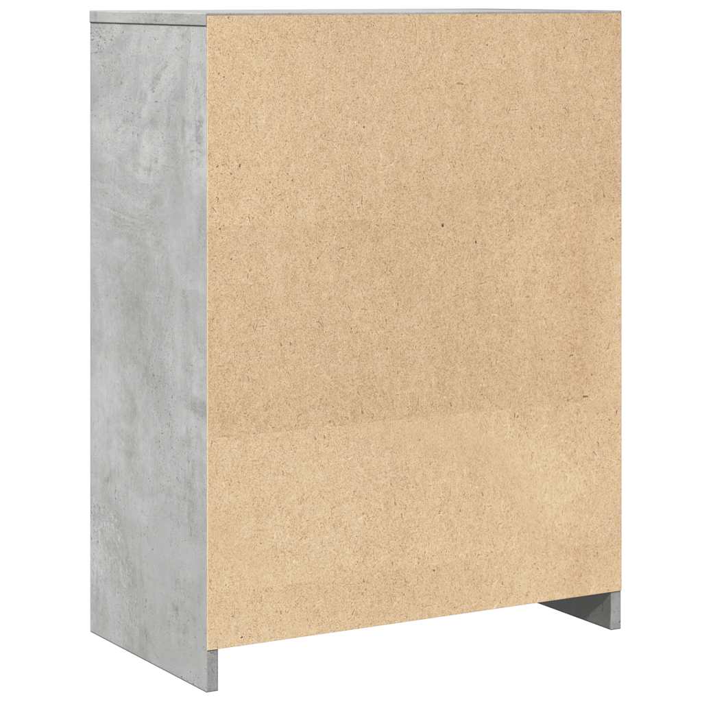 Baderomsskap Betonggrå 60X33X80 Cm Sponplate