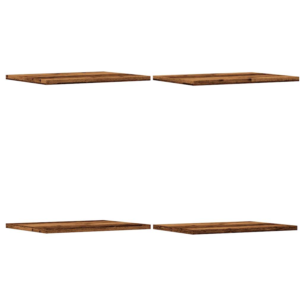 Hylleplater 4 Stk Gammelt Tre 40X30X1,5 Cm Konstruert Tre