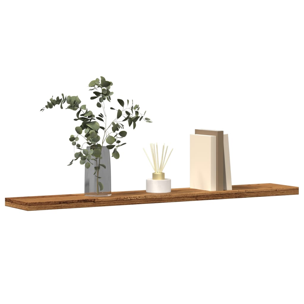 Hylleplater 4 Stk Gammelt Tre 60X10X1,5 Cm Konstruert Tre