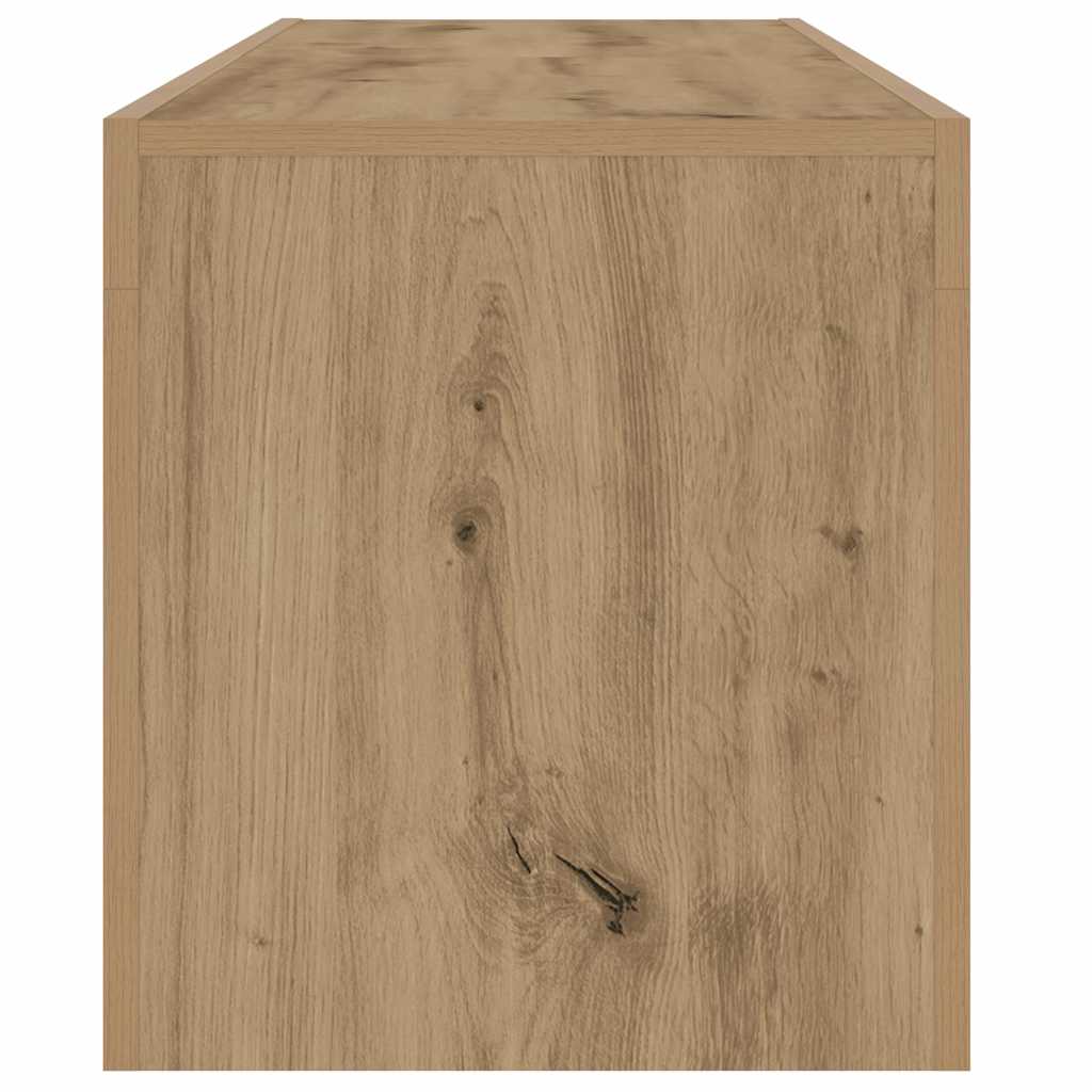 Tv-Benk Med Led-Lys Artisan Eik 140X36,5X40 Cm Konstruert Tre