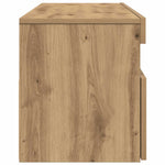 Tv-Benk Med Led-Lys Artisan Eik 120X35X40 Cm Konstruert Tre