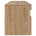 Tv-Benk Med Led-Lys Artisan Eik 90X35X40 Cm Konstruert Tre