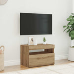 Tv-Benk Med Led-Lys Artisan Eik 60X35X40 Cm Konstruert Tre