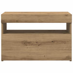 Tv-Benk Med Led-Lys Artisan Eik 60X35X40 Cm Konstruert Tre