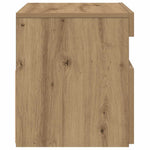 Tv-Benk Med Led-Lys 2 Stk Artisan Eik Konstruert Tre