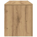 Tv-Benk Med Led-Lys Artisan Eik 120X35X40 Cm Konstruert Tre