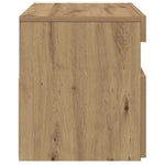 Tv-Benk Med Led-Lys Artisan Eik 75X35X40 Cm Konstruert Tre