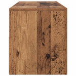 Tv-Benk Med Led-Lys Gammelt Tre 120X35X40 Cm Konstruert Tre